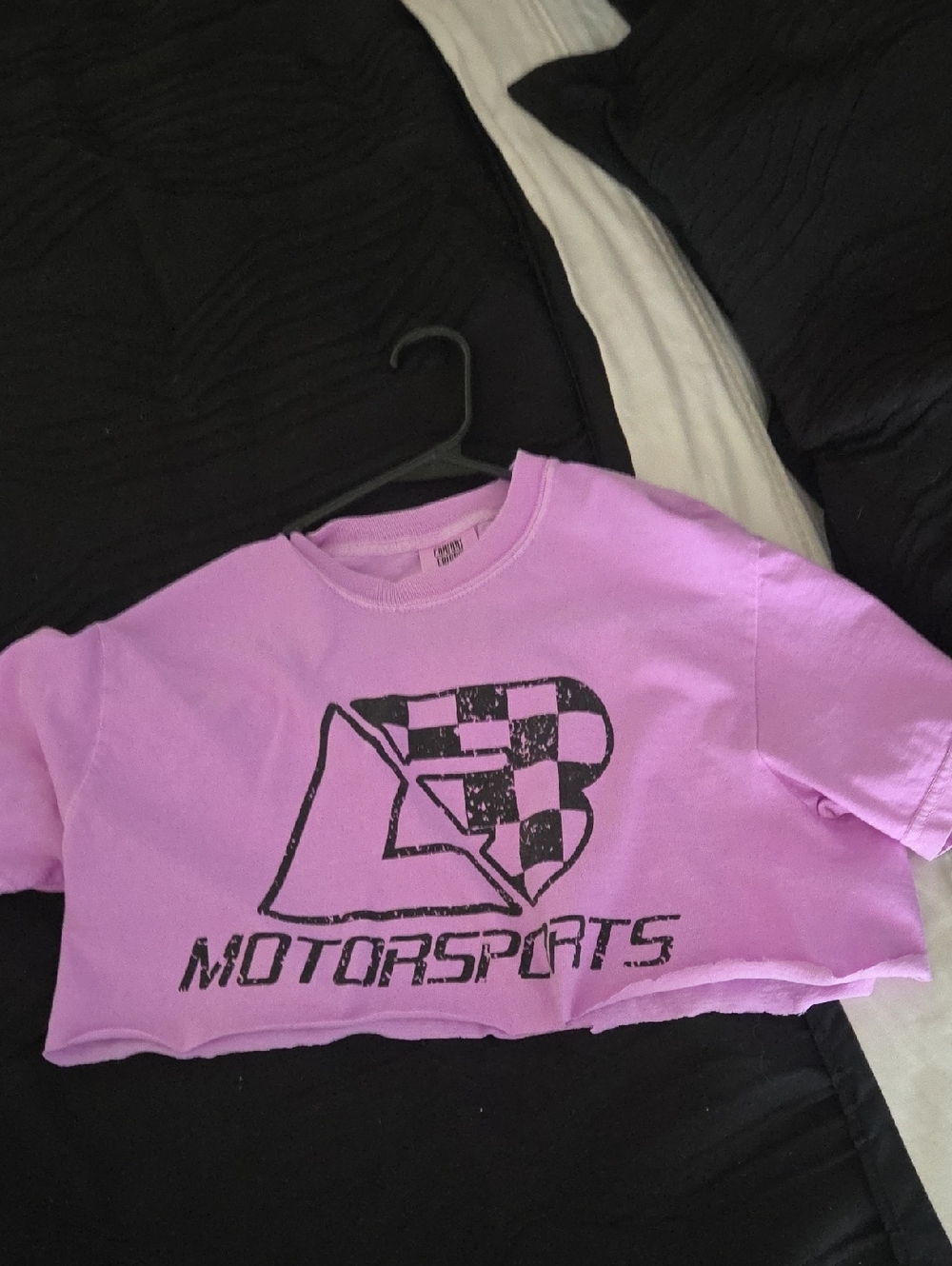 LB Motorsports Cropped Tee - Purple Womens